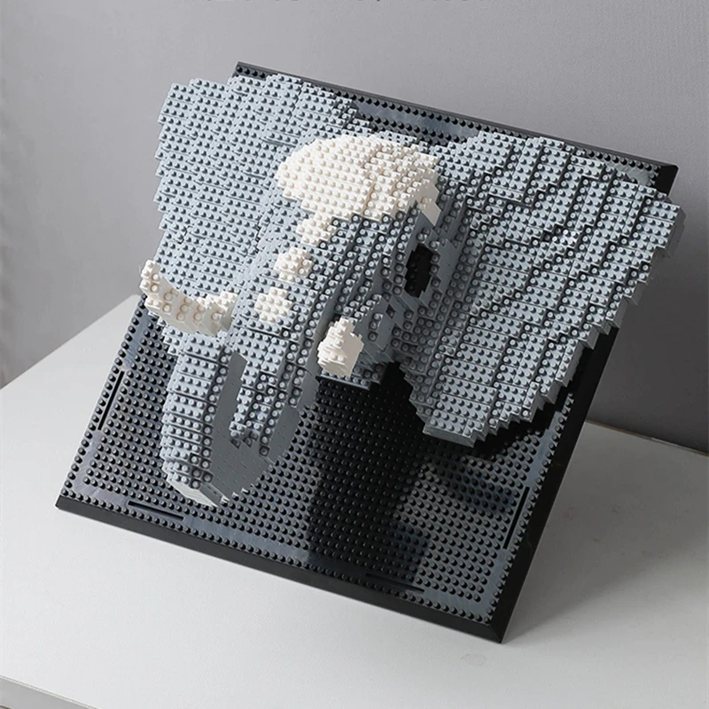 Bloques de construcción animales 3D elefante, tigre y dragón - imagen 2