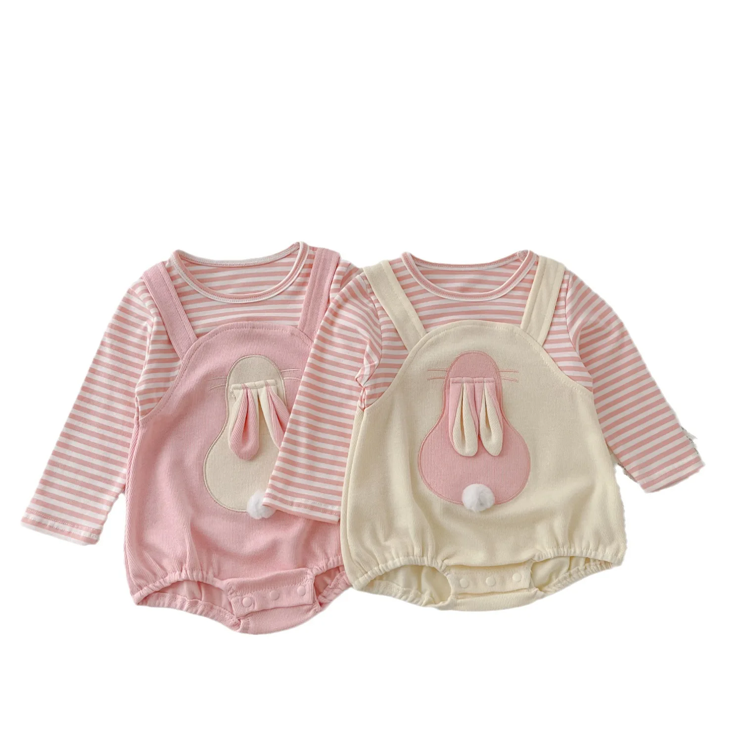 Milangel Mono conejito de una pieza para niñas - Manga larga - imagen 3