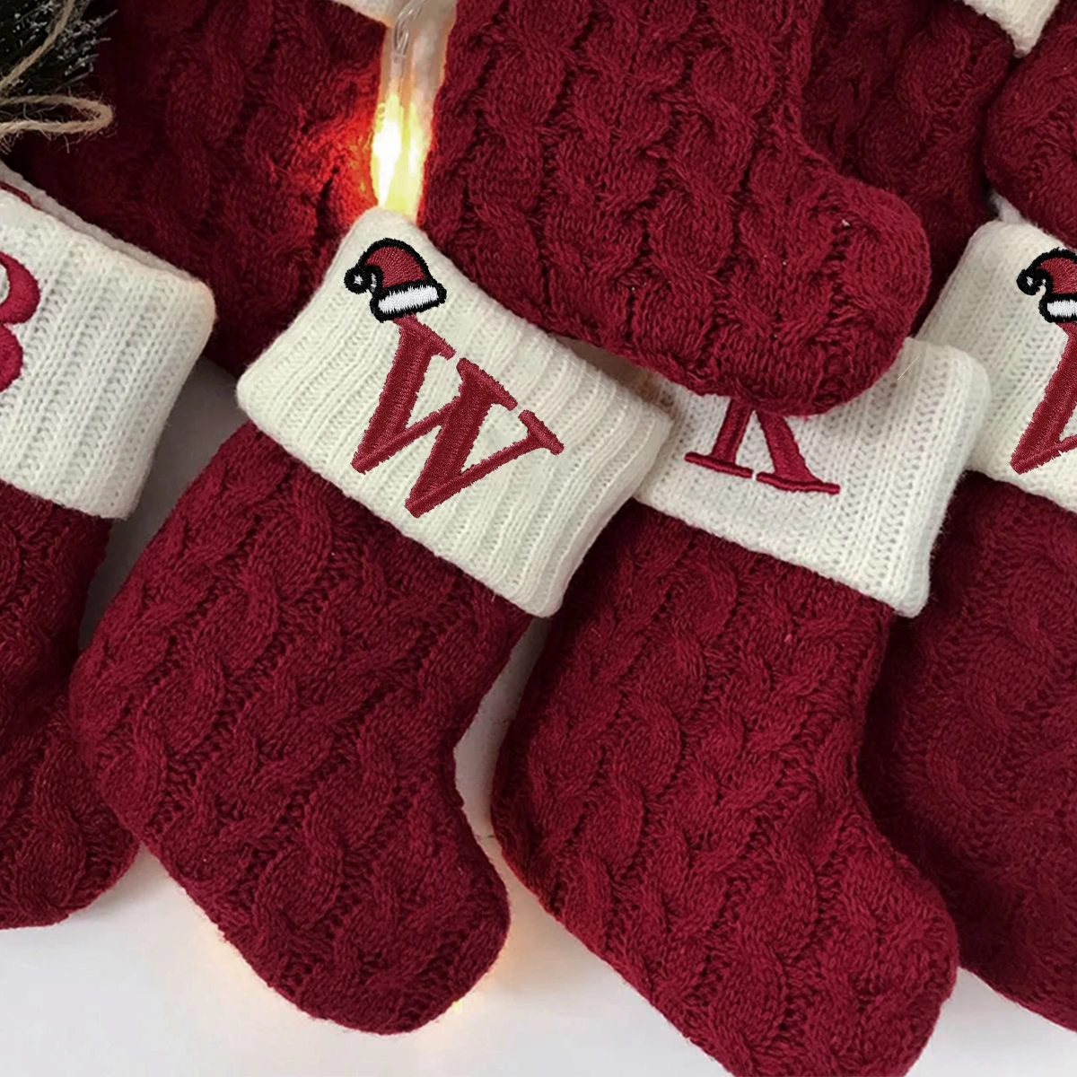 Calcetines navideños con letras para niños - Regalo infantil - imagen 4