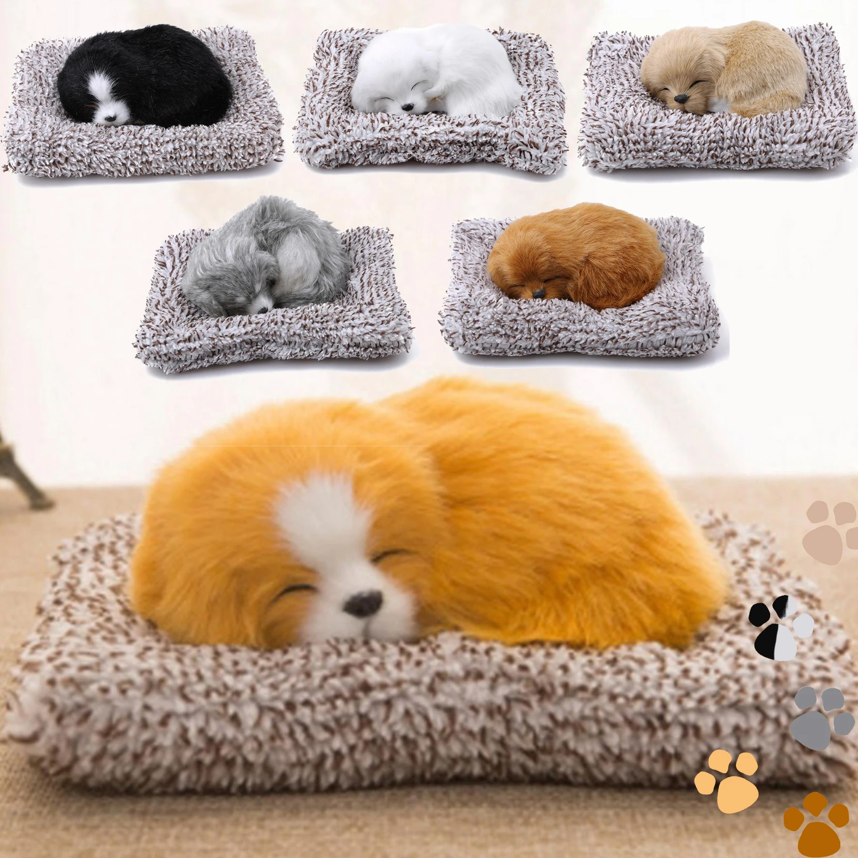 Figura de perro kawaii tumbado para decorar habitación infantil - imagen 5