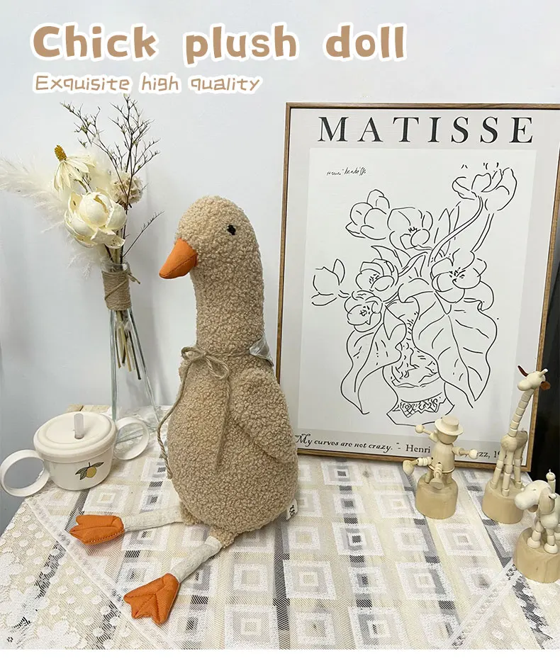 Muñeco de pollo de peluche con estilo tierno