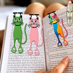 Marcadores de libros acrílicos 2D con diseño de gato – para página