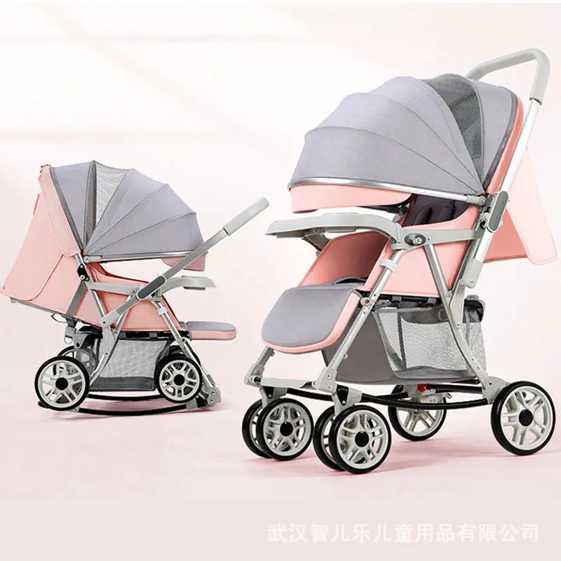 Cochecito de bebé ligero plegable con asiento reclinable reversible - imagen 3