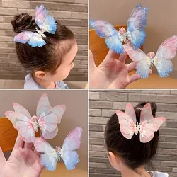 Pinzas mariposa purpurina coloridas para el pelo de niñas y niños