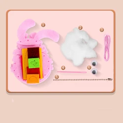 Llavero infantil animales estilo dibujos con kit de costura