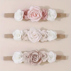 Diademas con flores para niña – Elásticas y suaves