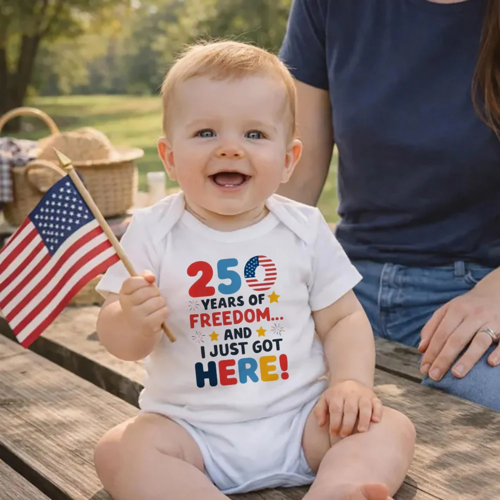 Body patriótico para bebé Años de libertad, regalo celebración - imagen 3