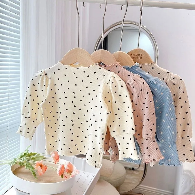 Camiseta manga larga niña con detalle burbujas para primavera y otoño - imagen 5