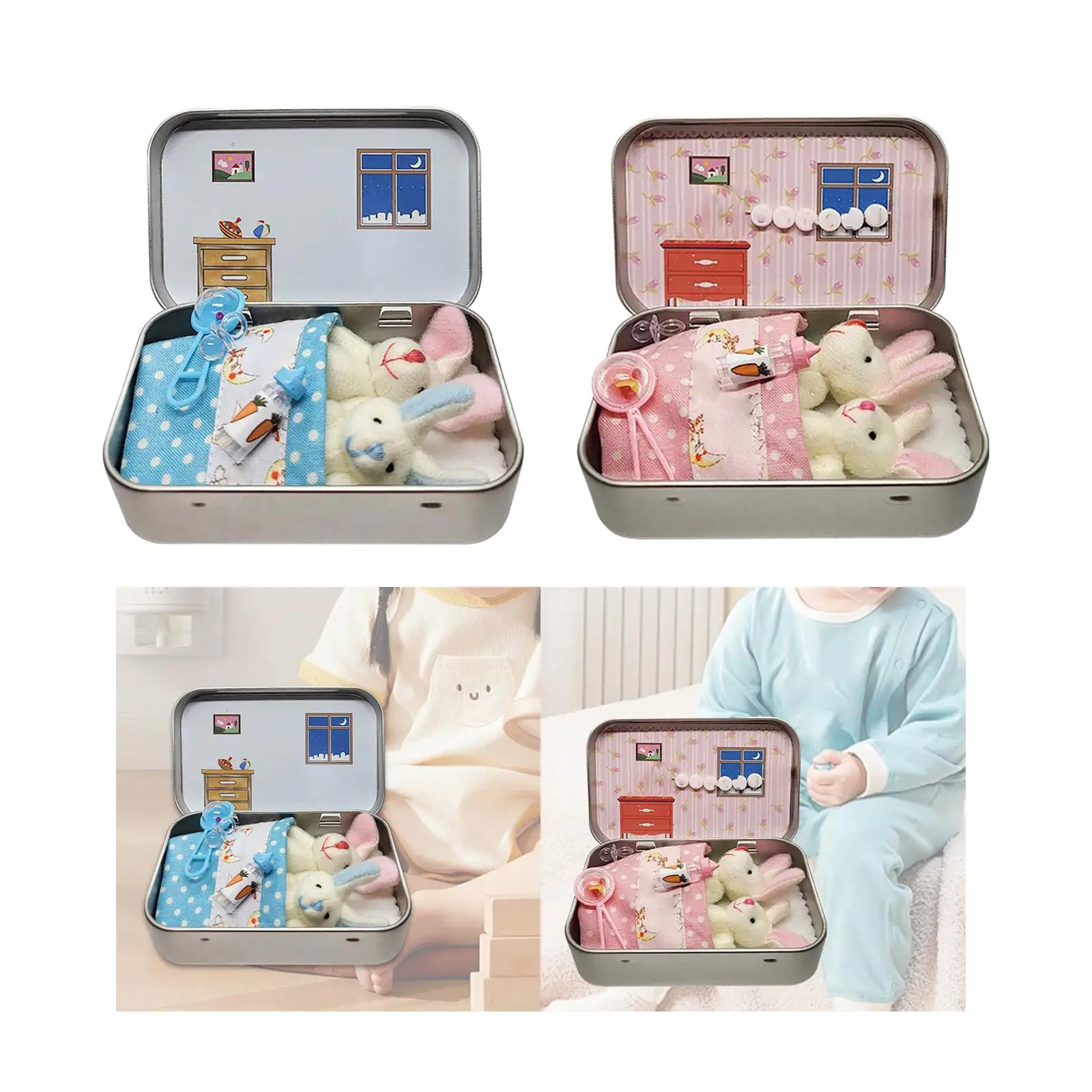 Juguete de conejo de Pascua suave coleccionable para niños decorativo - imagen 4