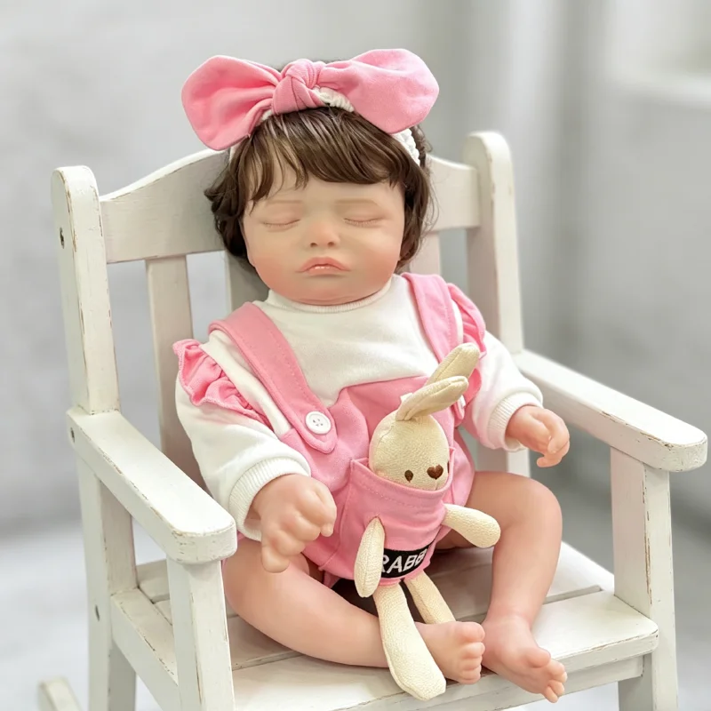 Muñeca reborn realista de piel 3D, cuerpo vinilo y tela - imagen 2