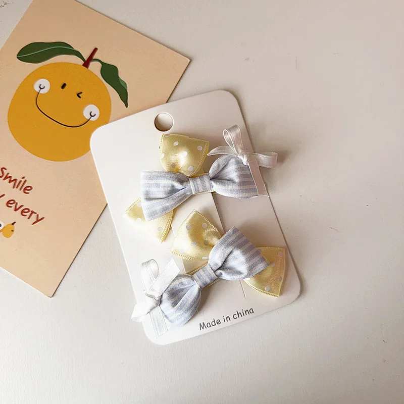 Pinzas para el cabello con lazo asimétrico infantil – Princesa - imagen 5