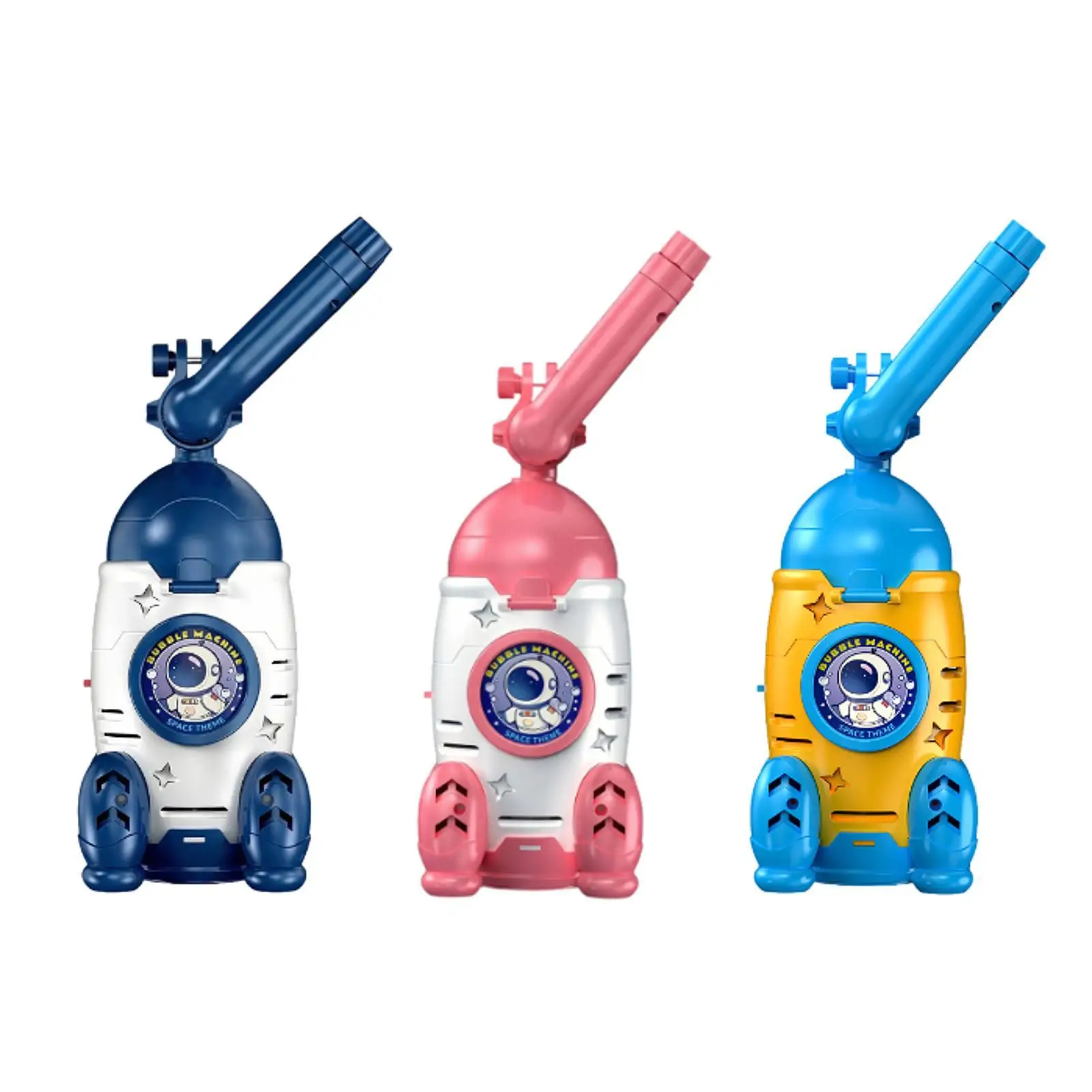 Máquina de burbujas cohete con luces, para niños y fiestas