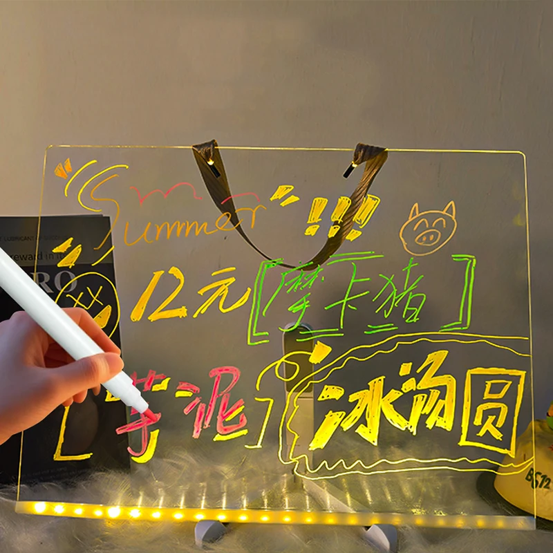 Pizarra LED luminosa acrílica para dibujar con luz mágica Montessori - imagen 5
