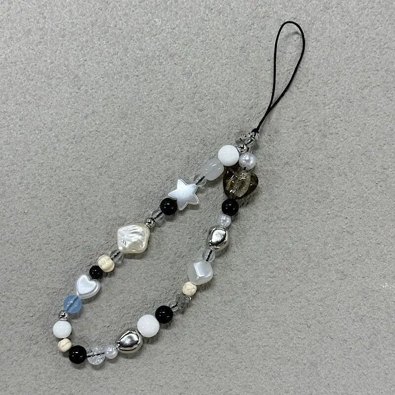 Cadena para teléfono con abalorio de perlas y estrellas para niña - imagen 4