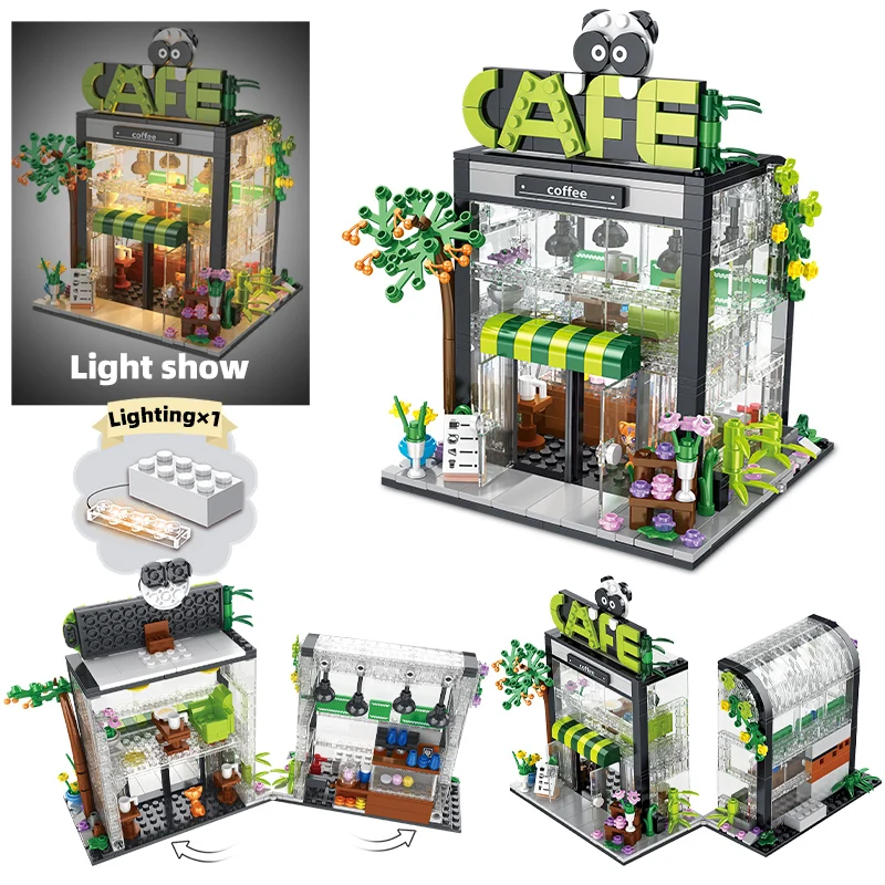 City Street View: bloques de construcción para armar cafetería - imagen 2