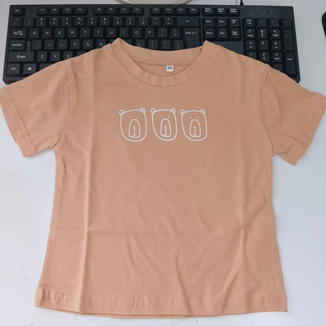 Camiseta infantil de algodón con estampado animado