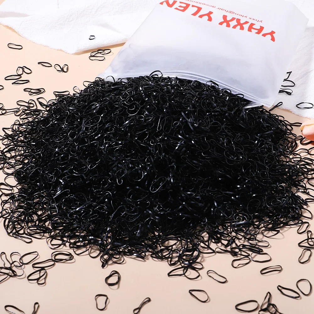 Coleteros desechables para el pelo con lazos coloridos
