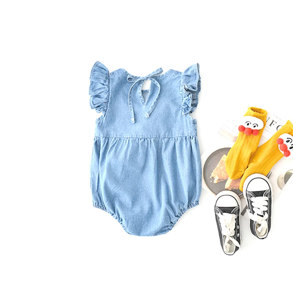 Mono de bebé niña con volantes y algodón para primavera verano - imagen 4