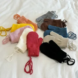 Guantes infantiles cálidos a prueba de viento para invierno