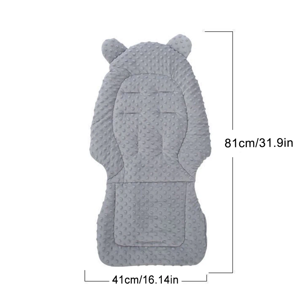Cojín reversible de algodón para cochecito bebé - imagen 5