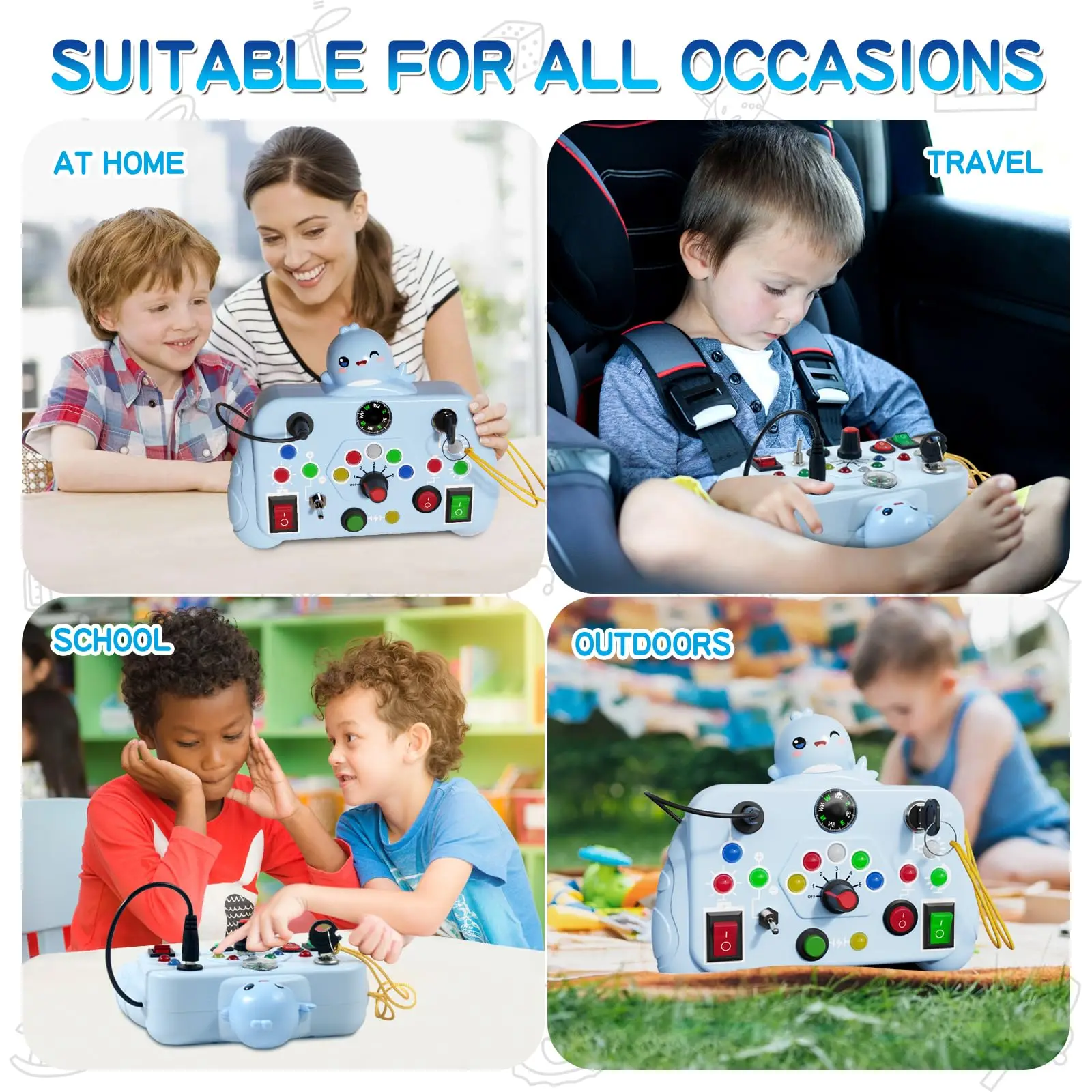 Interruptor de luz LED Montessori sensorial para niños pequeños - imagen 5