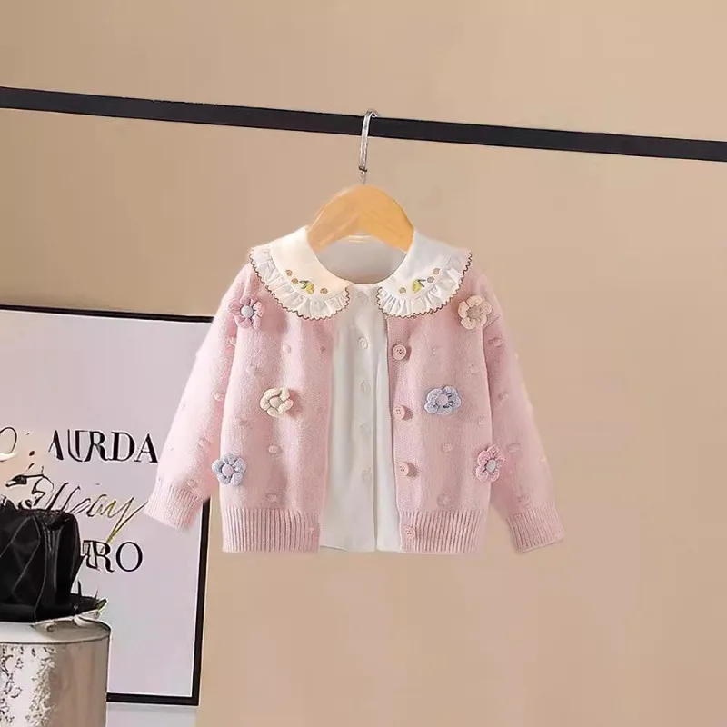Cárdigan de punto para niña – suelto y suave primavera-otoño - imagen 3