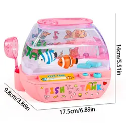 Juguete de pecera falsa con luz LED, tanque eléctrico infantil