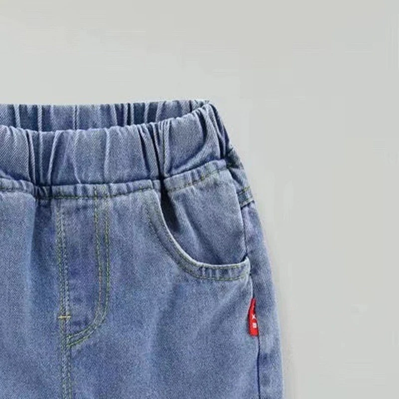Pantalones vaqueros de verano de cinco bolsillos para niños - imagen 4
