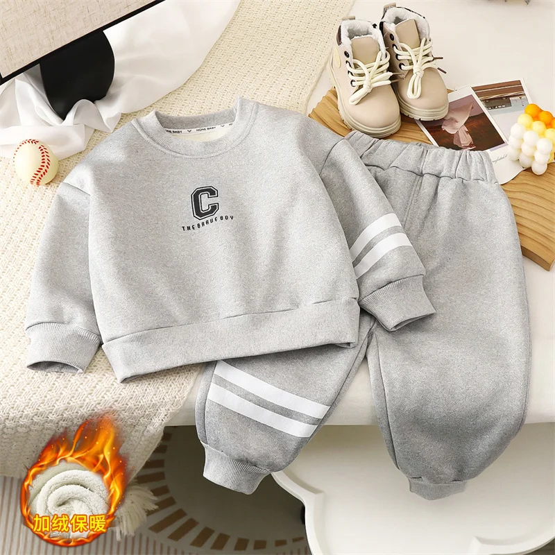 Conjunto bebé terciopelo inverno – Suave y abrigado recién nacido - imagen 3