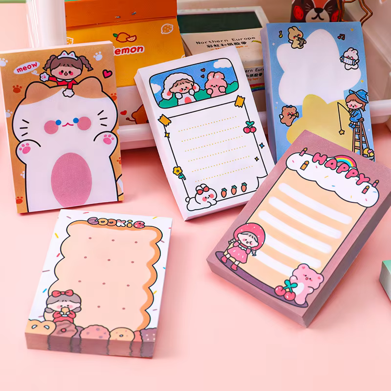 Notas adhesivas para niños con dibujos animados