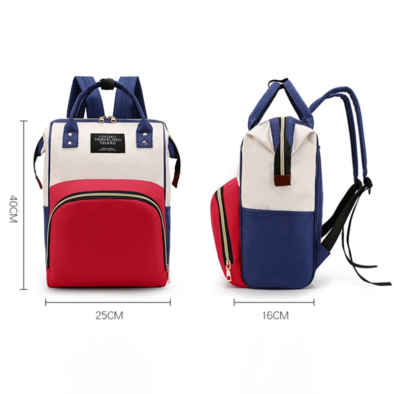 Bolsa maternal de lona con aislamiento térmico para biberones - imagen 2