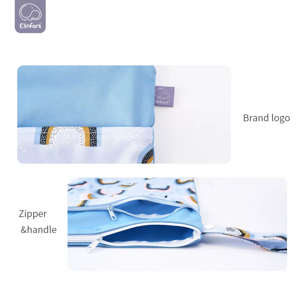 Bolsa húmeda impermeable Elinfant – Gran capacidad para pañales - imagen 2