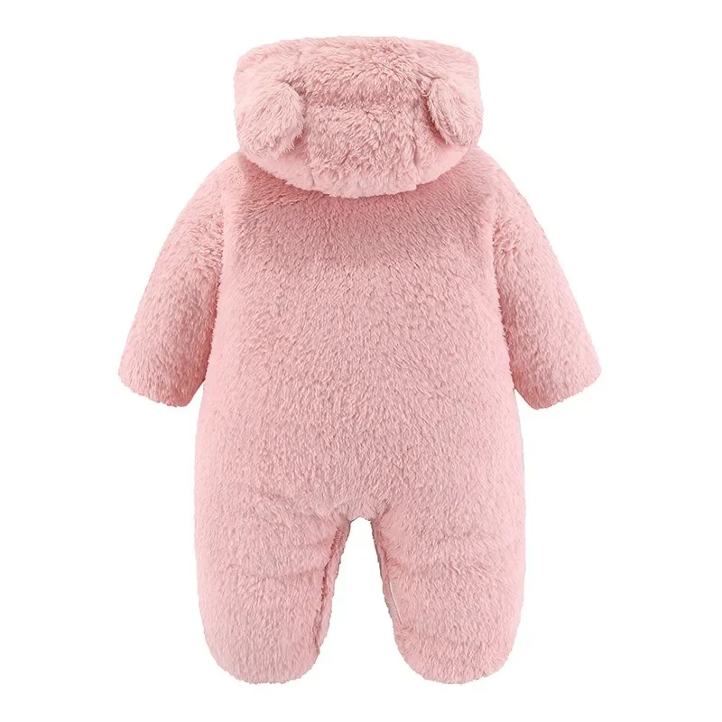 Conjunto bebé de peluche con oso acolchado para invierno - imagen 5