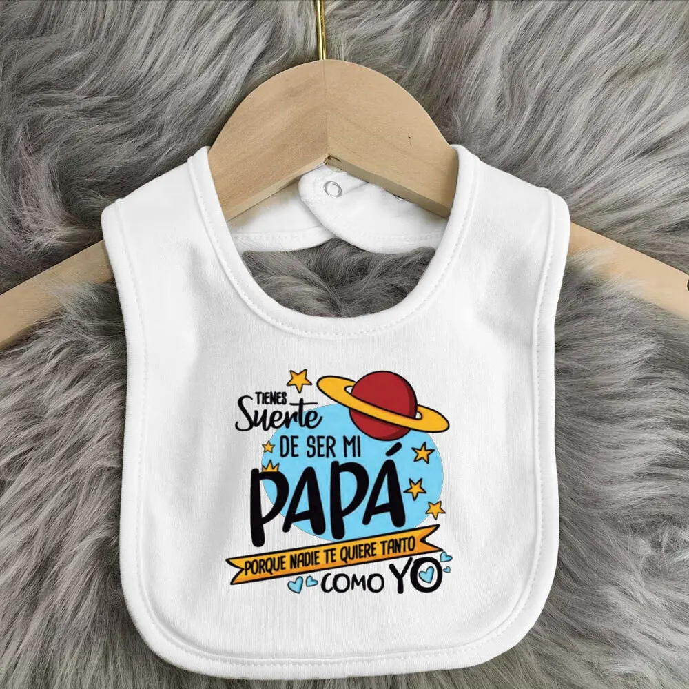 Traje de bebé divertido con estampado español - baberos y toalla - imagen 3