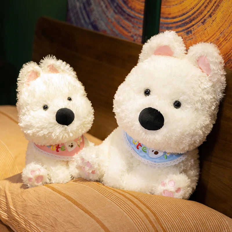 Peluche West Highland Terrier blanco suave para regalo - imagen 5