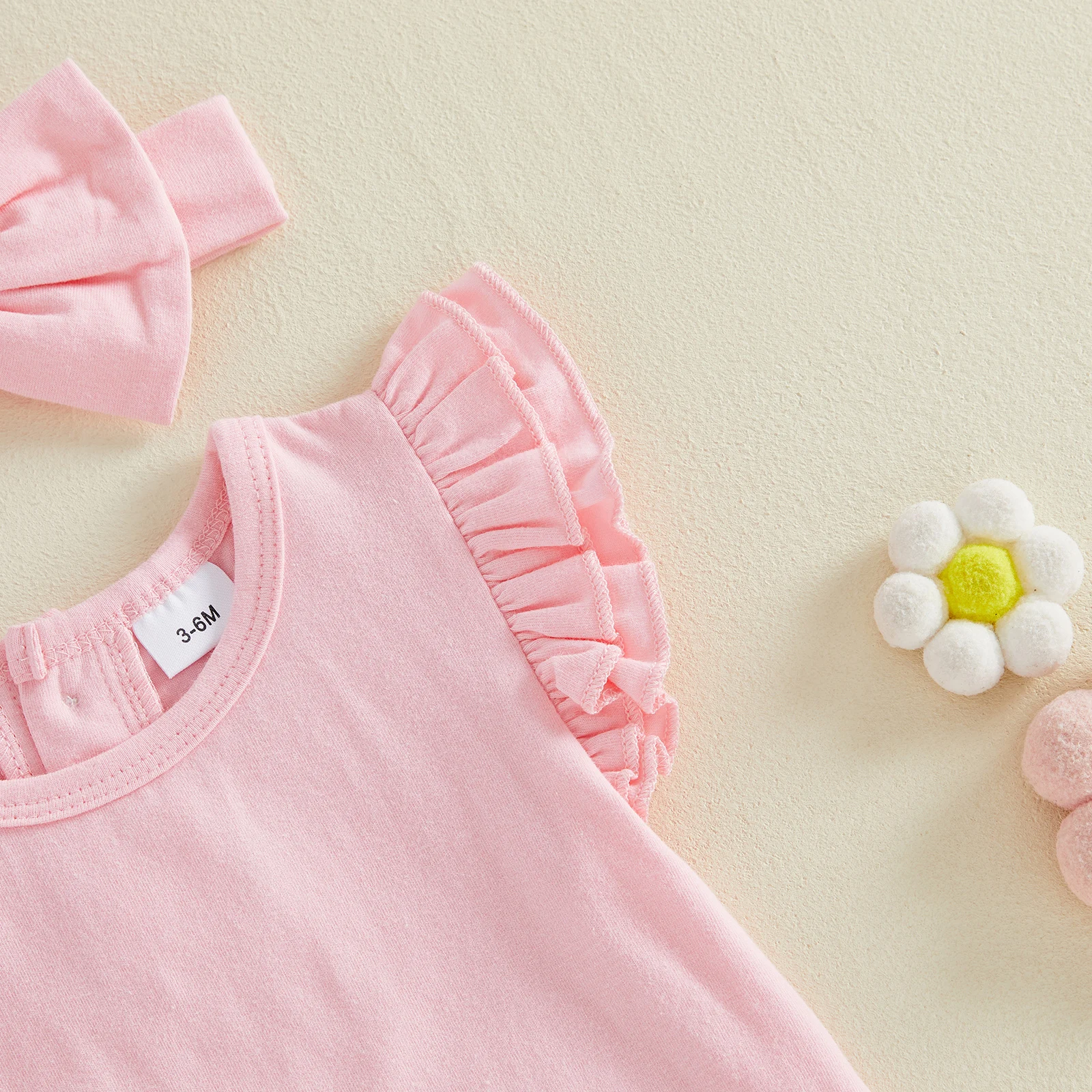 Conjunto pelele algodón a cuadros vichy para niña con diadema