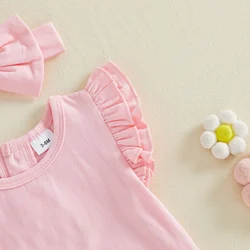 Conjunto pelele algodón a cuadros vichy para niña con diadema