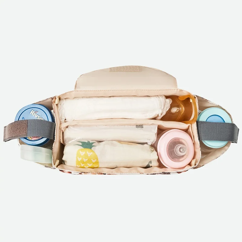 Bolsa colgante para carrito con organizador y porta biberones - imagen 5
