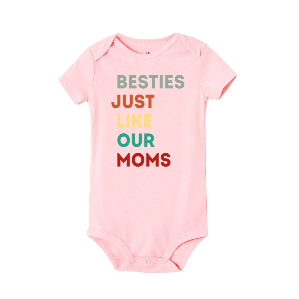 Besties Like Our Moms body de bebé para niña, pelele suave - imagen 5