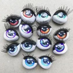 Ojos de seguridad para muñeca con pestañas arcoíris – Amigurumi