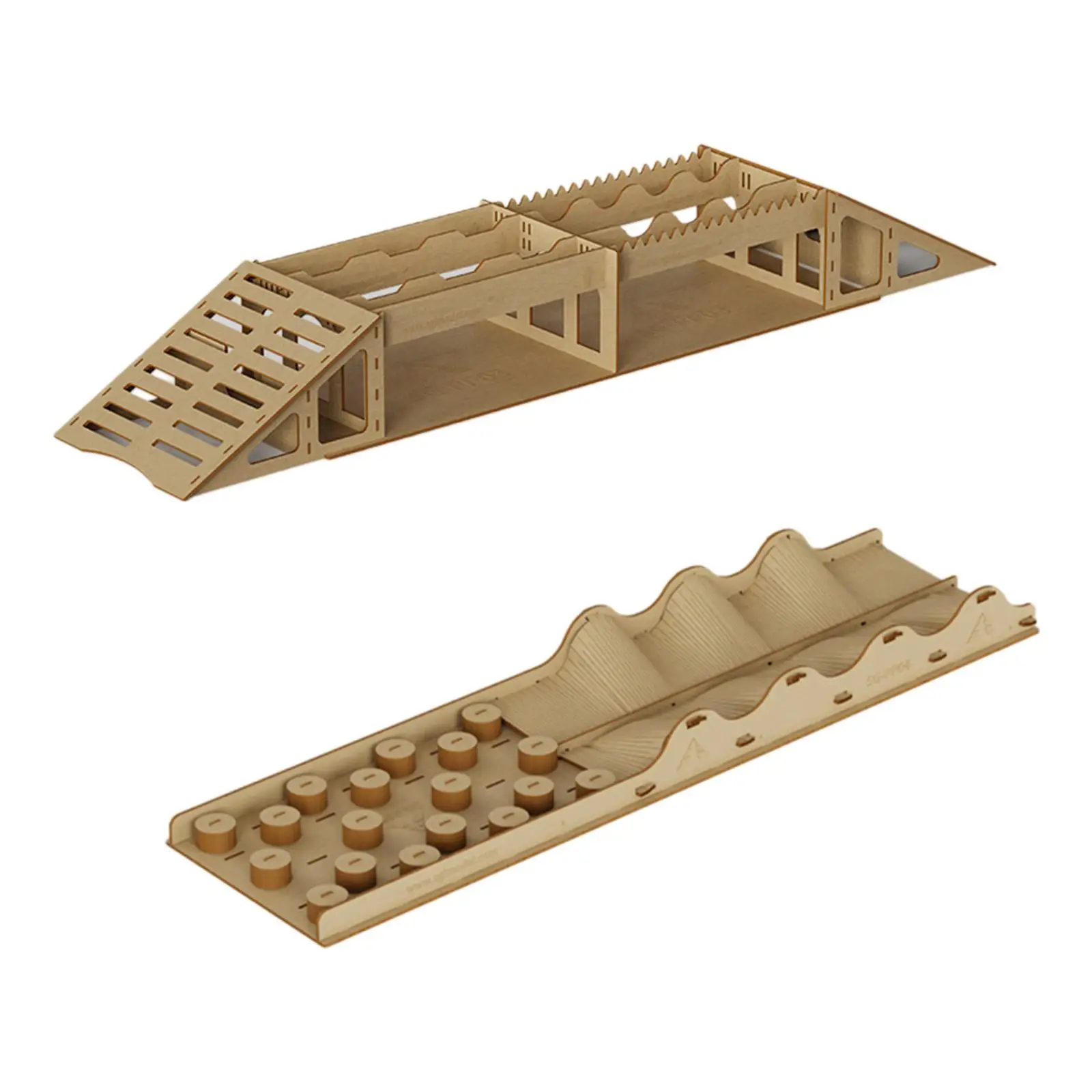 Pista de obstáculos en madera para coches RC, montaje manual - imagen 5