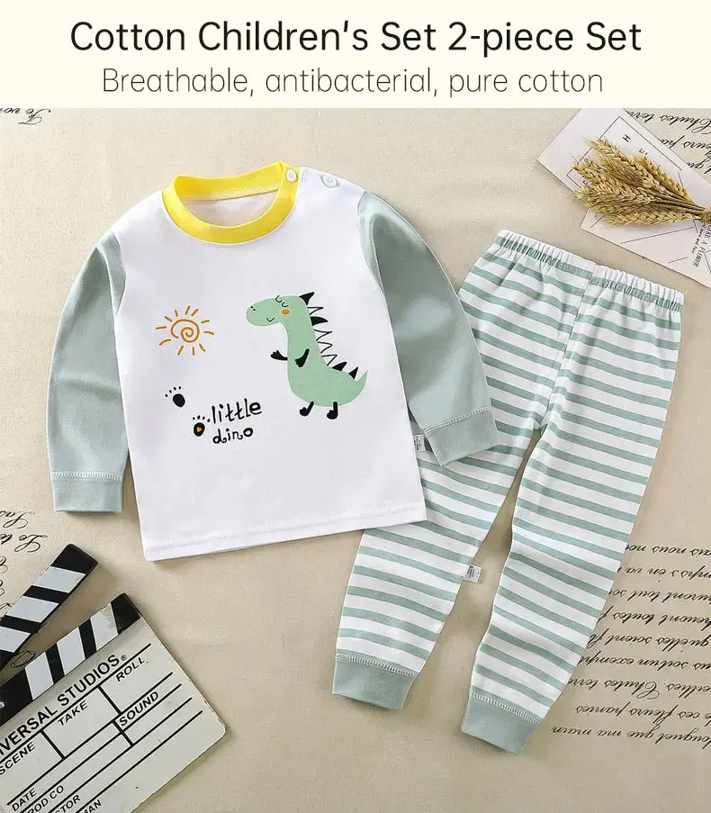 Conjunto de pijama de dibujos animados en algodón