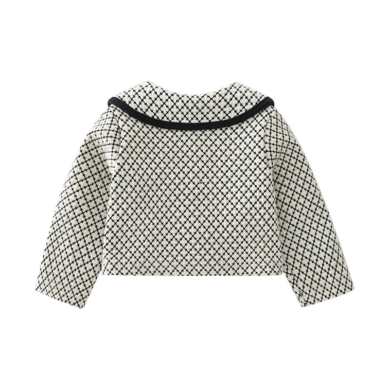 Conjunto bebé de primavera y otoño con abrigo floral y mono - imagen 5