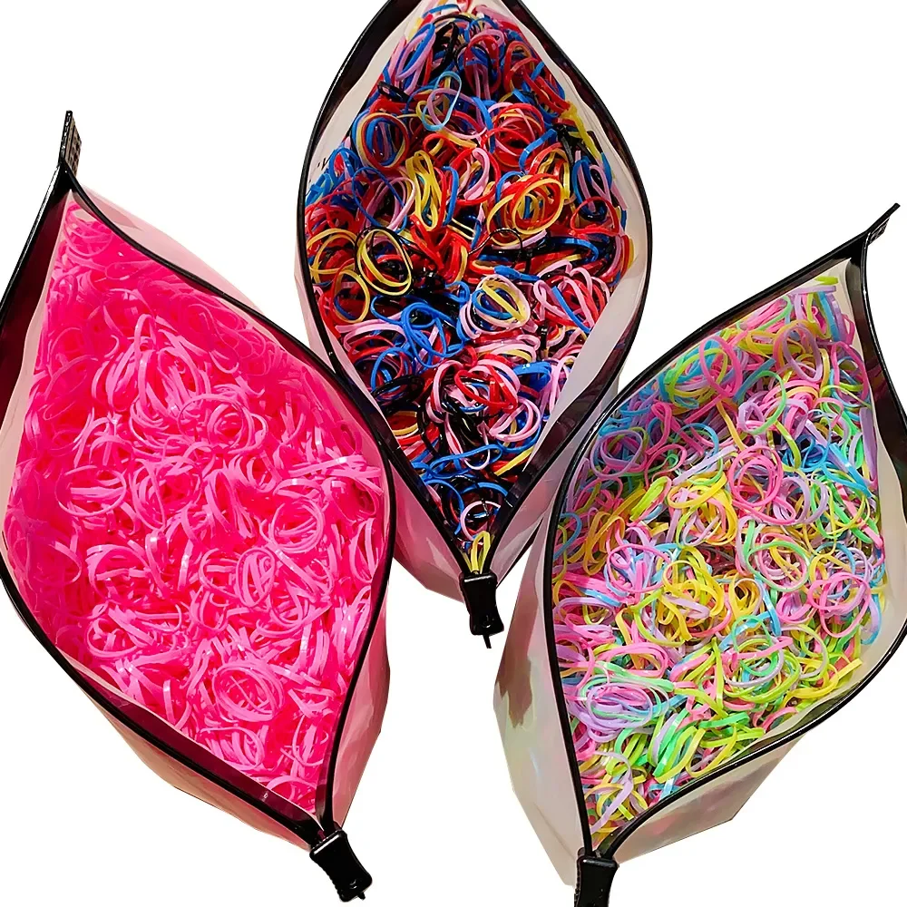 Bandas elásticas coloridas para el cabello