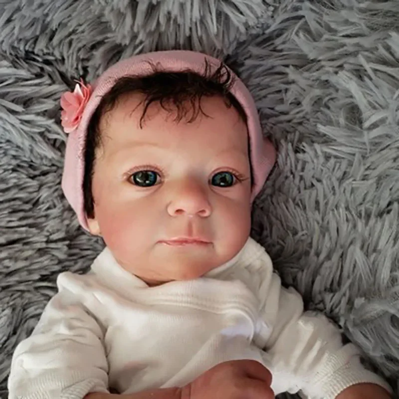 Muñeca reborn Felicia con piel 3D, tacto suave y pelo de raíz - imagen 4