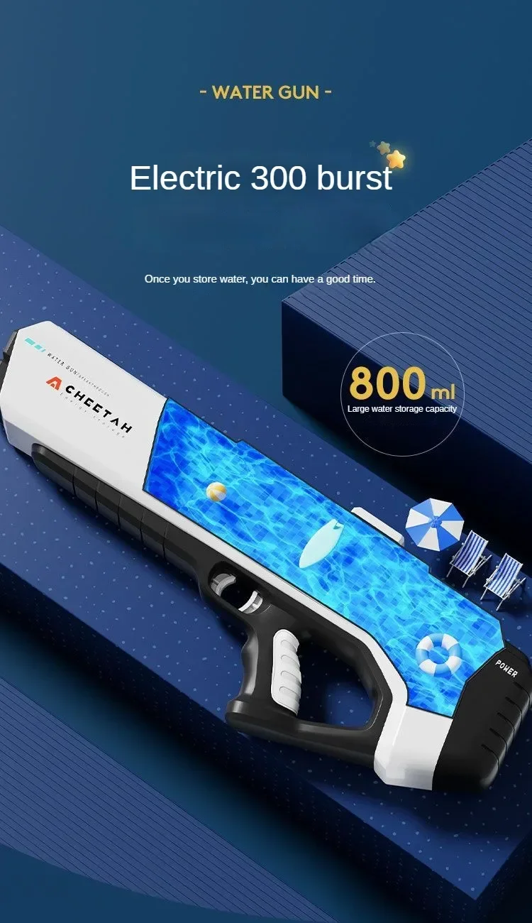 Comparación con pistola de agua manual mostrando diferencia de esfuerzo