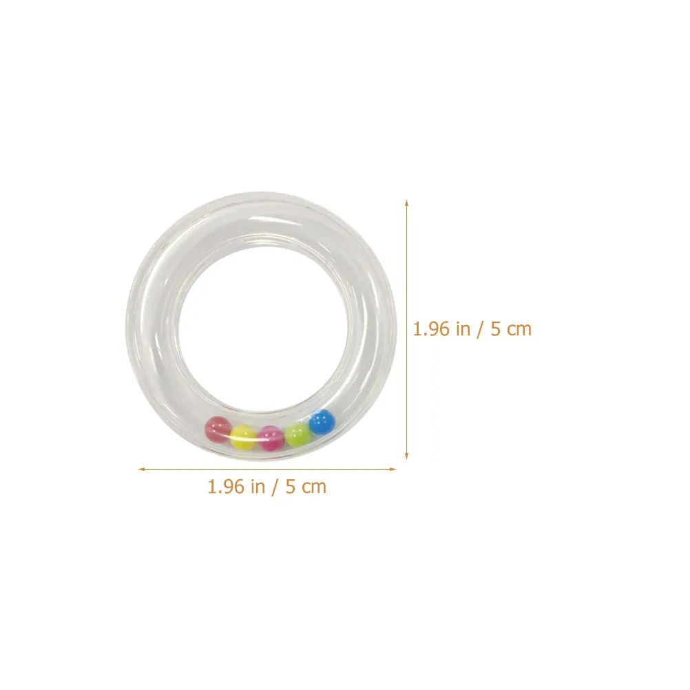Sonajero bebé de mano transparente musical, divertido regalo infantil