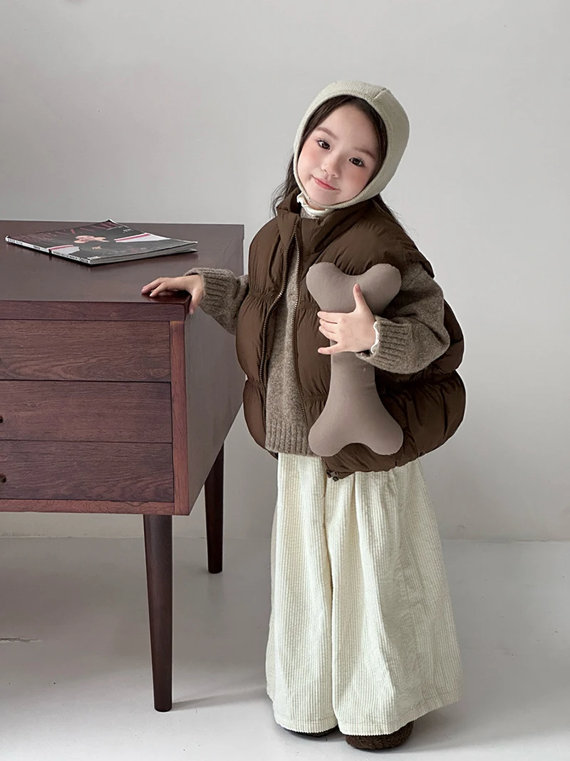 MILANCEL chaleco grueso de cuello alto para niña - Otoño Invierno - imagen 2
