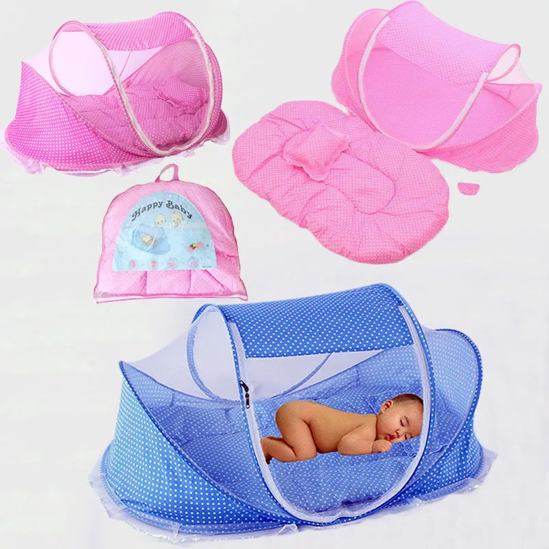 Mosquitera para cuna de bebé, malla plegable: dormir sin moscas - imagen 2