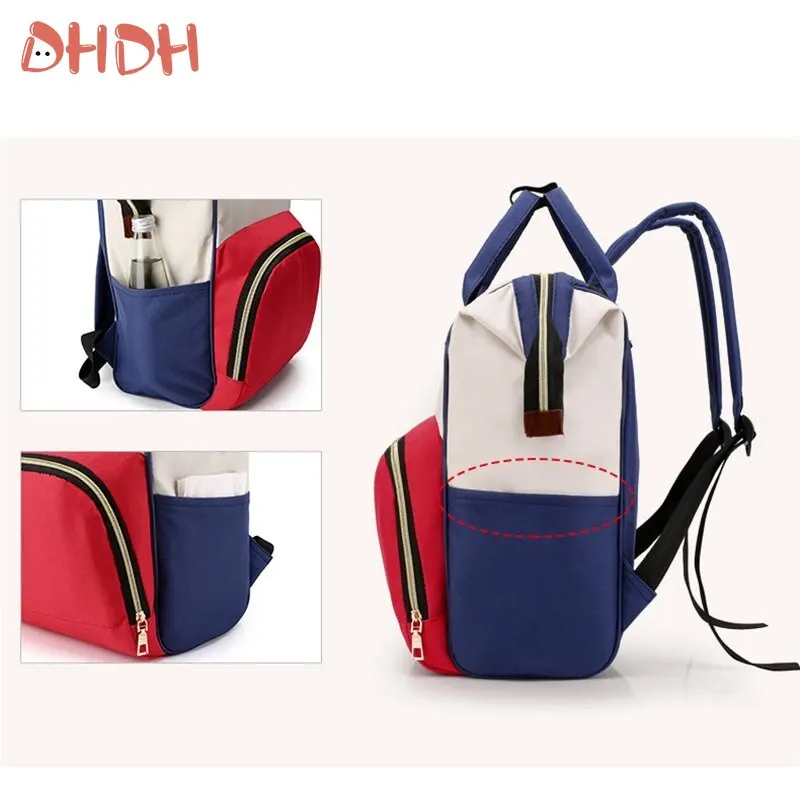 DHDH Mochila pañalera impermeable de gran capacidad para viajar - imagen 5